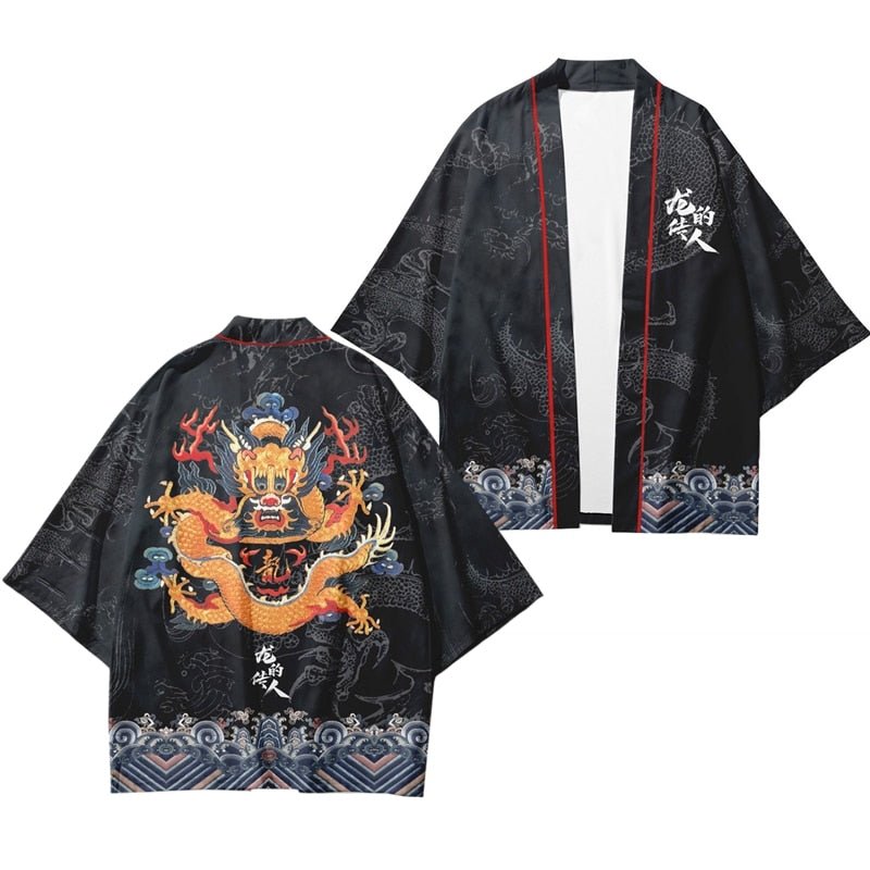 Kimono Dragon Drôle | Polyester 3 Couleurs - DragonFinity