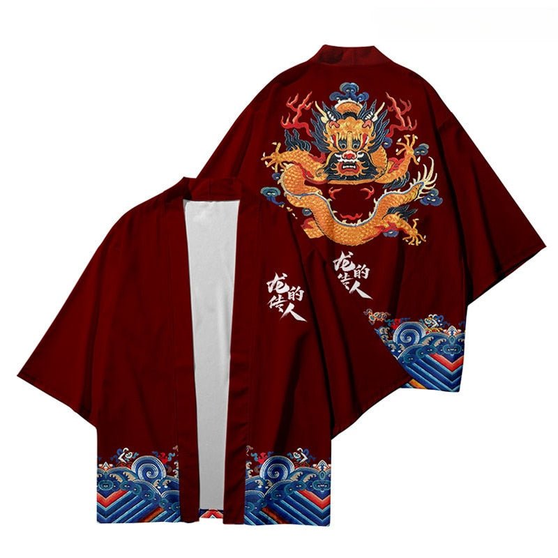 Kimono Dragon Drôle | Polyester 3 Couleurs - DragonFinity