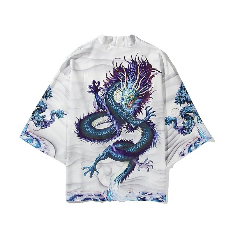 Kimono Dragon Harajuku | Polyester 2 Couleurs - DragonFinity