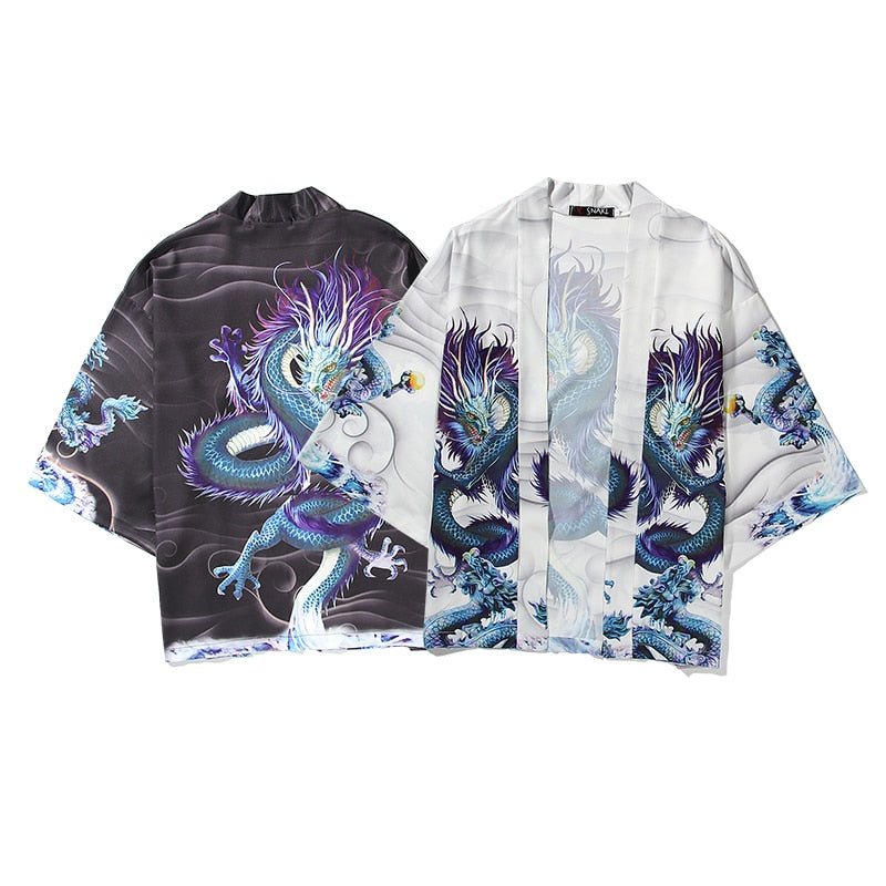 Kimono Dragon Harajuku | Polyester 2 Couleurs - DragonFinity
