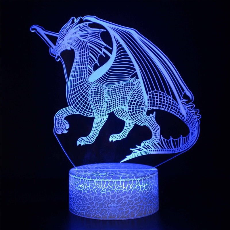 Lampe 3D LED Dragon Cheval | 16 / 7 Couleurs - DragonFinity