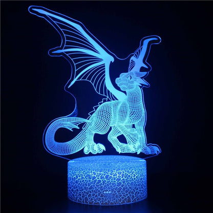 Lampe LED 3D Dragon Curieux | 16 / 7 Couleurs - DragonFinity