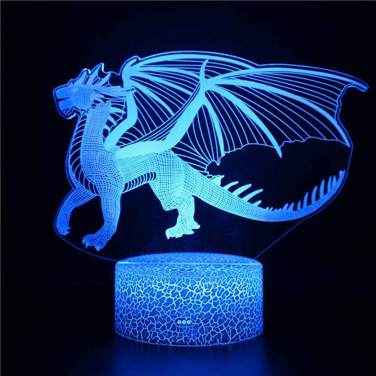 Lampe LED 3D Dragon Fier | 16 / 7 Couleurs - DragonFinity