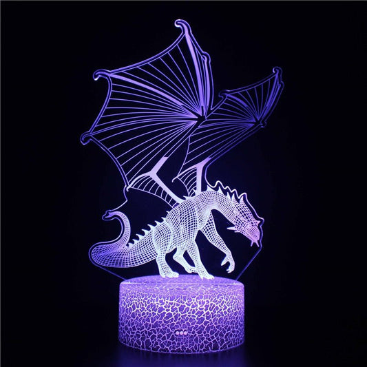 Lampe LED 3D Dragon Prédateur | 16 / 7 Couleurs - DragonFinity