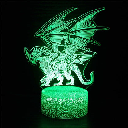 Lampe LED 3D Dragon Stylé | 16 / 7 Couleurs - DragonFinity