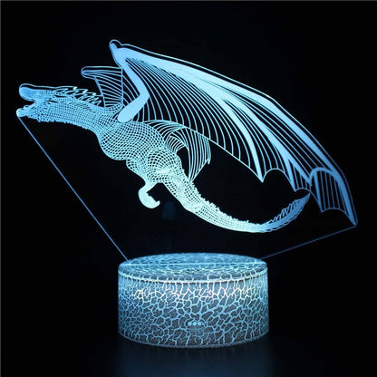 Lampe LED 3D Dragon Volant | 16 / 7 Couleurs - DragonFinity
