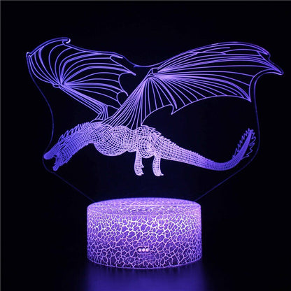 Lampes LED 3D Dragon Etendu | 16 / 7 Couleurs - DragonFinity
